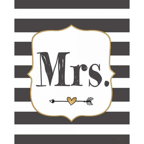 Mrs. Black Modern Wood Framed Art Print by Moulton, Jo