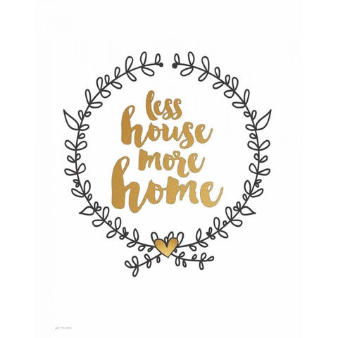 More Home White Modern Wood Framed Art Print by Moulton, Jo