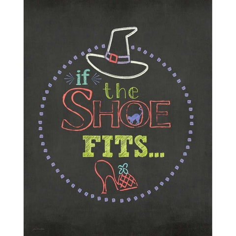 If the Shoe Fits White Modern Wood Framed Art Print by Moulton, Jo