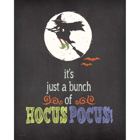 Hocus Pocus Black Modern Wood Framed Art Print by Moulton, Jo