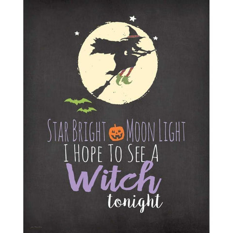 Star Bright Black Modern Wood Framed Art Print by Moulton, Jo