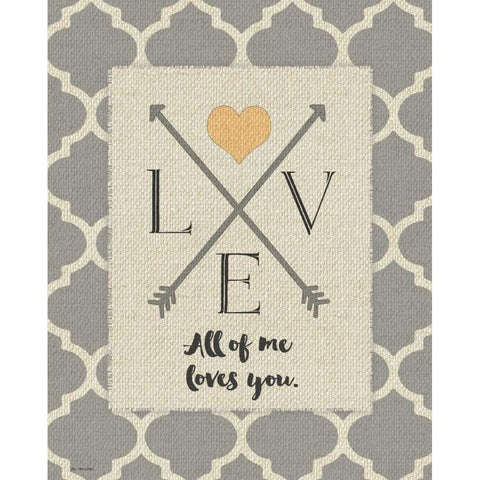 All of Me Black Modern Wood Framed Art Print with Double Matting by Moulton, Jo