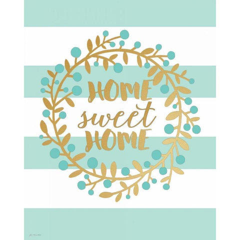 H sweet H Gold Ornate Wood Framed Art Print with Double Matting by Moulton, Jo