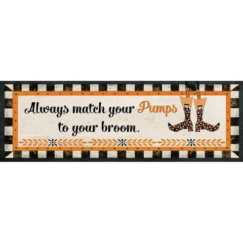 Always Match Black Modern Wood Framed Art Print with Double Matting by Moulton, Jo