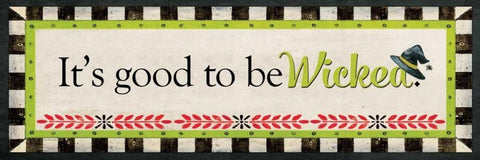 Good to be Wicked Black Ornate Wood Framed Art Print with Double Matting by Moulton, Jo