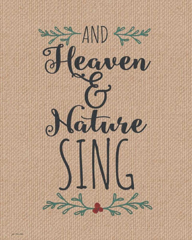 Burlap Heaven and Nature Black Ornate Wood Framed Art Print with Double Matting by Moulton, Jo