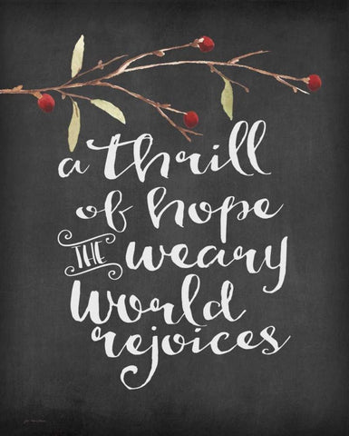 The World Rejoices Black Ornate Wood Framed Art Print with Double Matting by Moulton, Jo