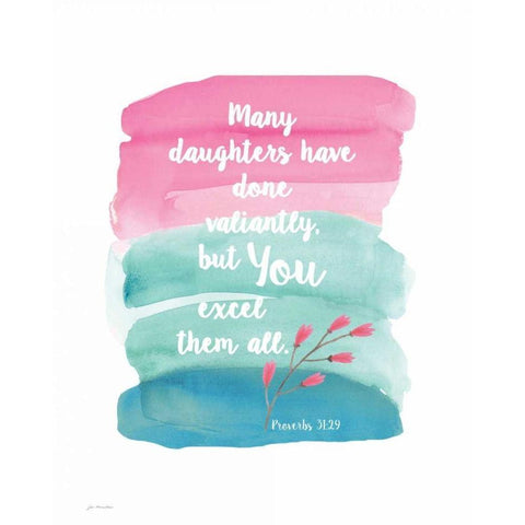 Daughter Black Modern Wood Framed Art Print by Moulton, Jo