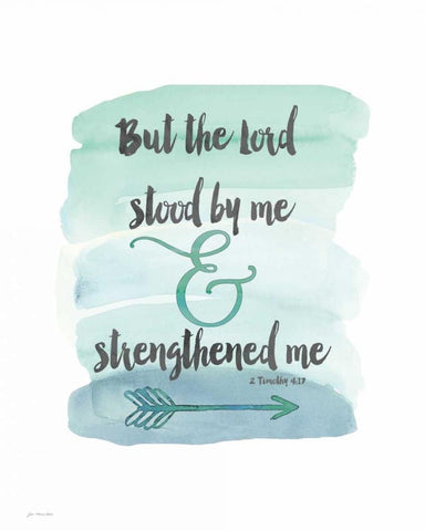 Strengthened Me Black Ornate Wood Framed Art Print with Double Matting by Moulton, Jo