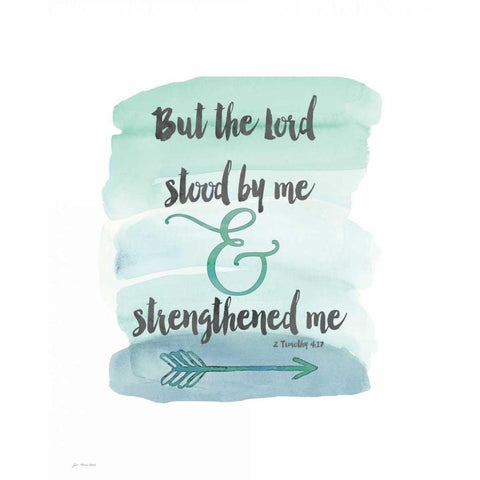 Strengthened Me Gold Ornate Wood Framed Art Print with Double Matting by Moulton, Jo