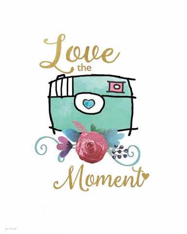 Moment White Modern Wood Framed Art Print with Double Matting by Moulton, Jo