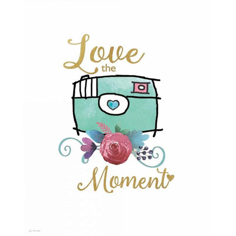 Moment Black Modern Wood Framed Art Print by Moulton, Jo