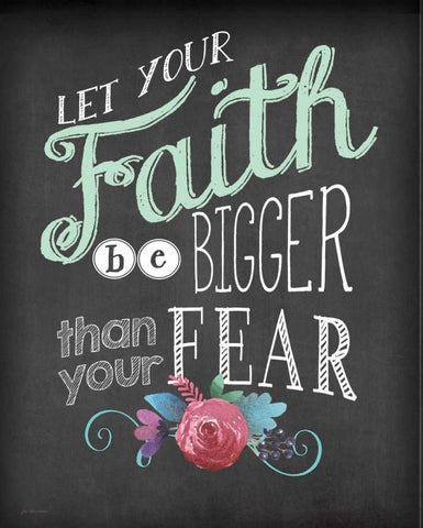 Faith Black Ornate Wood Framed Art Print with Double Matting by Moulton, Jo