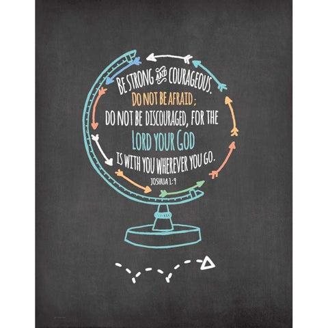 Be Strong White Modern Wood Framed Art Print by Moulton, Jo