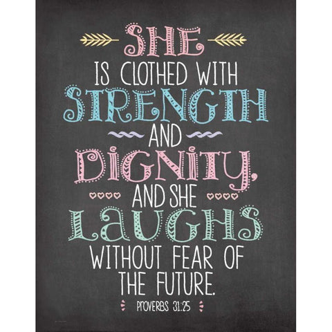 She is Clothed Black Modern Wood Framed Art Print with Double Matting by Moulton, Jo