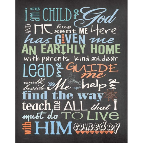 Child of God - Boy Black Modern Wood Framed Art Print with Double Matting by Moulton, Jo