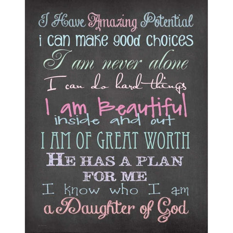 Daughter of God Gold Ornate Wood Framed Art Print with Double Matting by Moulton, Jo