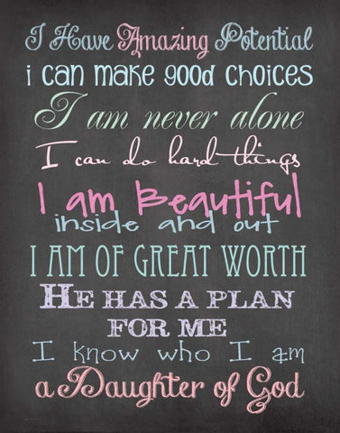 Daughter of God White Modern Wood Framed Art Print with Double Matting by Moulton, Jo