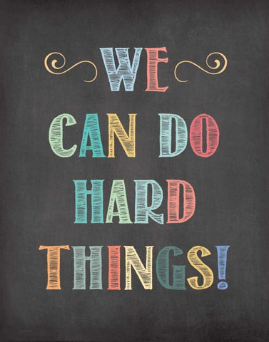 Hard Things Black Ornate Wood Framed Art Print with Double Matting by Moulton, Jo