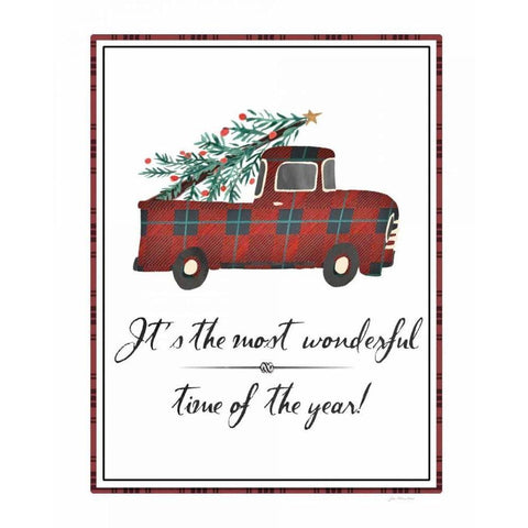 Most Wonderful Time of the Year Black Modern Wood Framed Art Print with Double Matting by Moulton, Jo