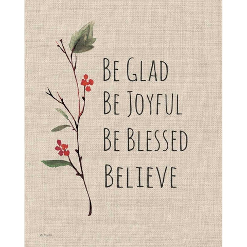 Believe White Modern Wood Framed Art Print by Moulton, Jo