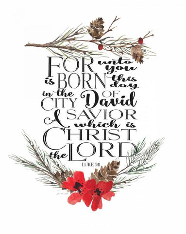 Modern Luke 2-11 White Modern Wood Framed Art Print with Double Matting by Moulton, Jo