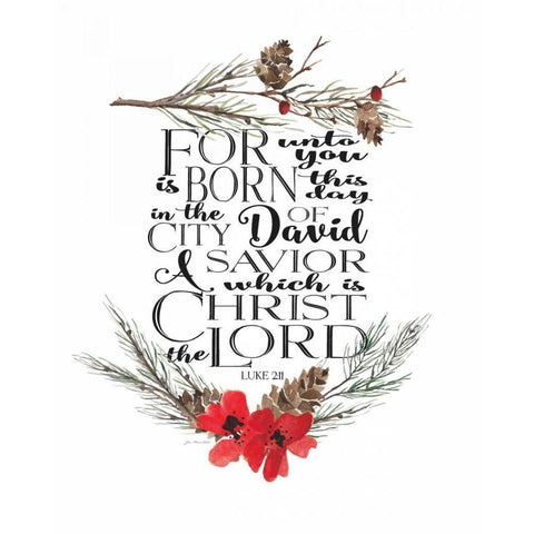 Modern Luke 2-11 Black Modern Wood Framed Art Print by Moulton, Jo