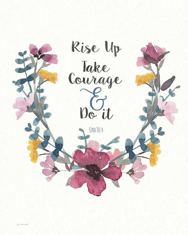 Do It White Modern Wood Framed Art Print with Double Matting by Moulton, Jo