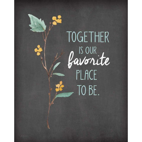 Together White Modern Wood Framed Art Print by Moulton, Jo
