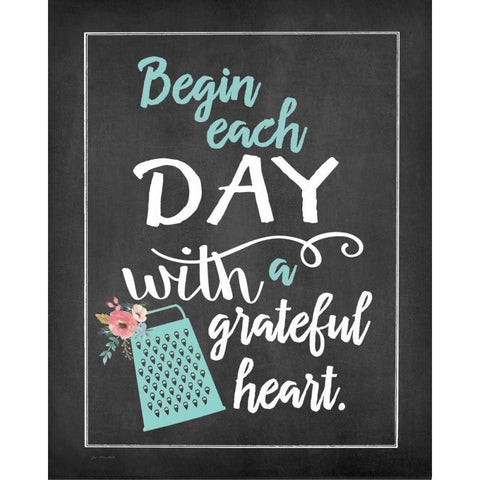 Begin Each Day Gold Ornate Wood Framed Art Print with Double Matting by Moulton, Jo