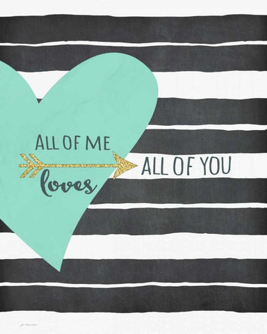 All of Me White Modern Wood Framed Art Print with Double Matting by Moulton, Jo