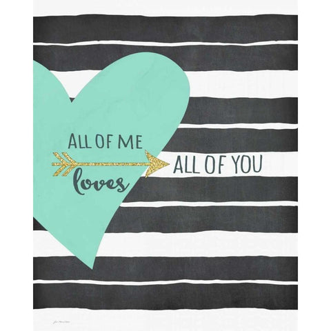 All of Me Gold Ornate Wood Framed Art Print with Double Matting by Moulton, Jo