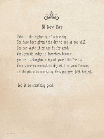 A New Day White Modern Wood Framed Art Print with Double Matting by Moulton, Jo