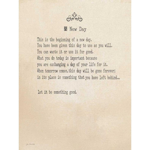 A New Day Gold Ornate Wood Framed Art Print with Double Matting by Moulton, Jo