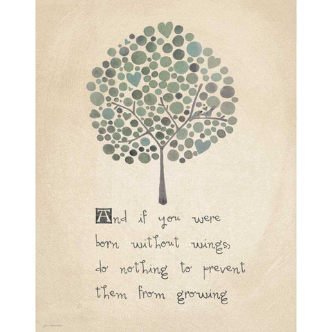 Wings White Modern Wood Framed Art Print by Moulton, Jo