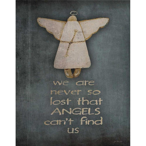 Lost Black Modern Wood Framed Art Print by Moulton, Jo