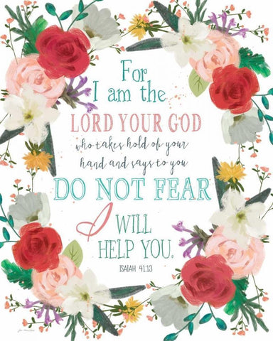 Do Not Fear Black Ornate Wood Framed Art Print with Double Matting by Moulton, Jo