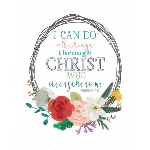 Strength Black Modern Wood Framed Art Print with Double Matting by Moulton, Jo