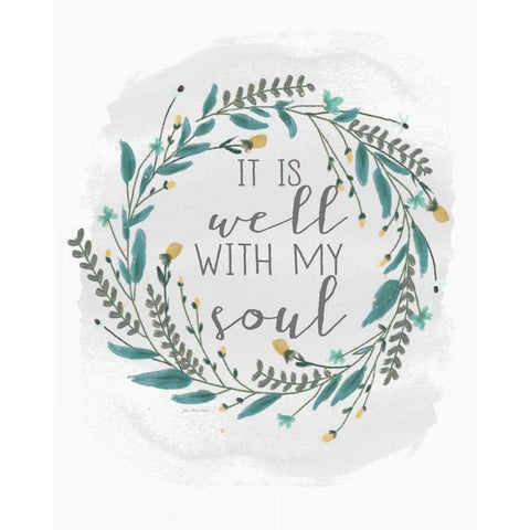 Well Soul White Modern Wood Framed Art Print by Moulton, Jo