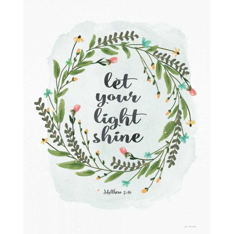 Light Shine Gold Ornate Wood Framed Art Print with Double Matting by Moulton, Jo