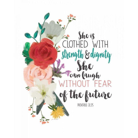 Strength and Dignity Black Modern Wood Framed Art Print by Moulton, Jo