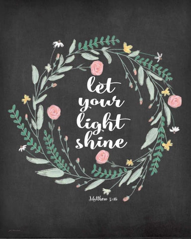 Light Shine White Modern Wood Framed Art Print with Double Matting by Moulton, Jo