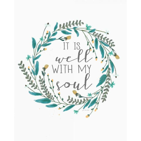 Well With My Soul Gold Ornate Wood Framed Art Print with Double Matting by Moulton, Jo