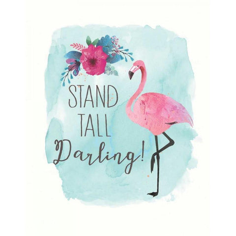 Stand Tall White Modern Wood Framed Art Print by Moulton, Jo