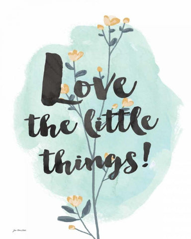 Love the Little Things II Black Ornate Wood Framed Art Print with Double Matting by Moulton, Jo