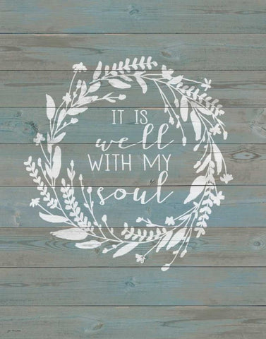 Well With My Soul Black Ornate Wood Framed Art Print with Double Matting by Moulton, Jo