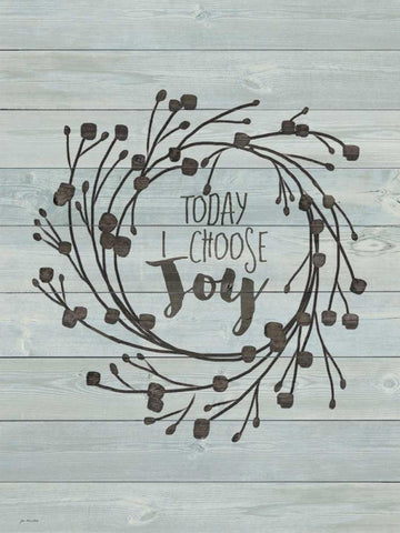 Choose Joy Black Ornate Wood Framed Art Print with Double Matting by Moulton, Jo