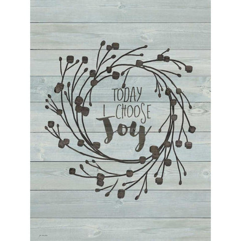 Choose Joy White Modern Wood Framed Art Print by Moulton, Jo