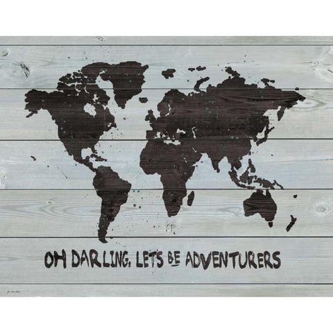 Darling Adventurers White Modern Wood Framed Art Print by Moulton, Jo