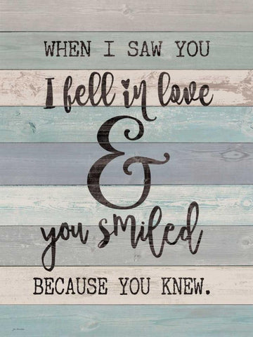 Fell in Love White Modern Wood Framed Art Print with Double Matting by Moulton, Jo